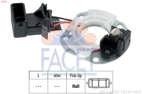 Obrázok Snímač impulzov zapaľovania FACET Made in Italy - OE Equivalent 82733