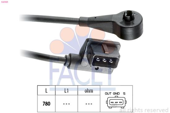 Obrázok Snímač otáčok FACET Made in Italy - OE Equivalent 90101