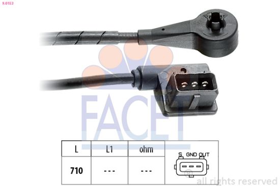 Obrázok Snímač otáčok FACET Made in Italy - OE Equivalent 90153
