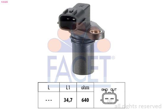 Obrázok Snímač impulzov kľukového hriadeľa FACET Made in Italy - OE Equivalent 90225