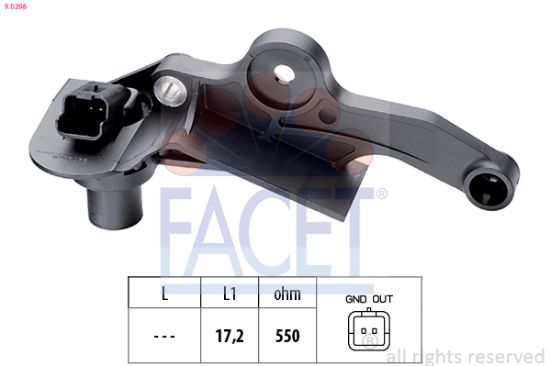 Obrázok Snímač impulzov kľukového hriadeľa FACET Made in Italy - OE Equivalent 90298
