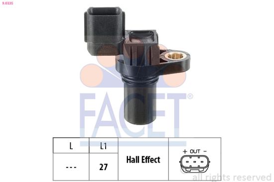 Obrázok Snímač polohy vačkového hriadeľa FACET Made in Italy - OE Equivalent 90335