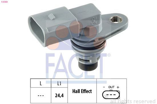 Obrázok Snímač polohy vačkového hriadeľa FACET Made in Italy - OE Equivalent 90368