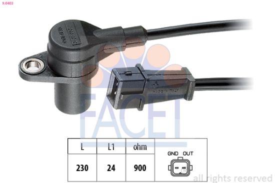 Obrázok Snímač impulzov kľukového hriadeľa FACET Made in Italy - OE Equivalent 90403