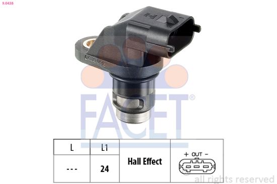 Obrázok Snímač otáčok FACET Made in Italy - OE Equivalent 90438
