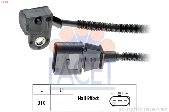 Obrázok Snímač polohy vačkového hriadeľa FACET Made in Italy - OE Equivalent 90456