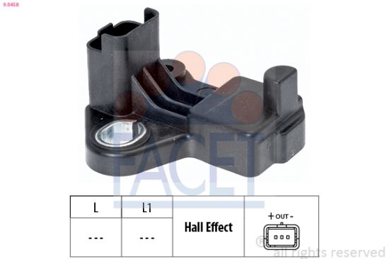 Obrázok Snímač impulzov kľukového hriadeľa FACET Made in Italy - OE Equivalent 90458