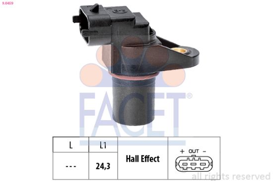 Obrázok Snímač polohy vačkového hriadeľa FACET Made in Italy - OE Equivalent 90459