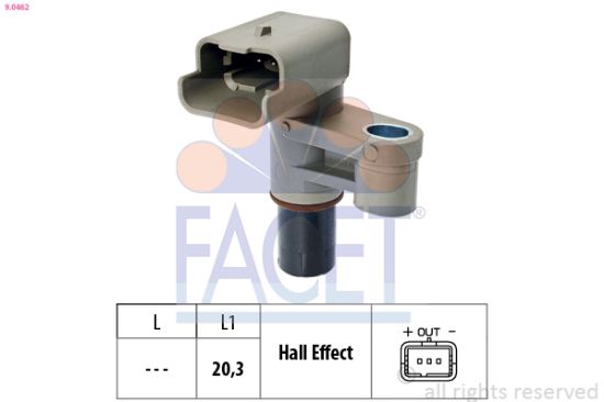 Obrázok Snímač polohy vačkového hriadeľa FACET Made in Italy - OE Equivalent 90462