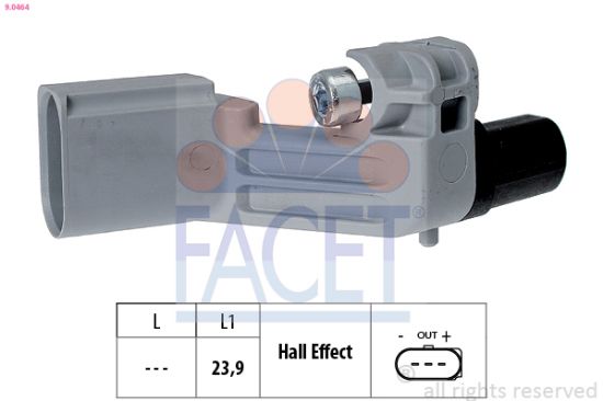 Obrázok Snímač impulzov kľukového hriadeľa FACET Made in Italy - OE Equivalent 90464