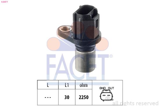 Obrázok Snímač polohy vačkového hriadeľa FACET Made in Italy - OE Equivalent 90477