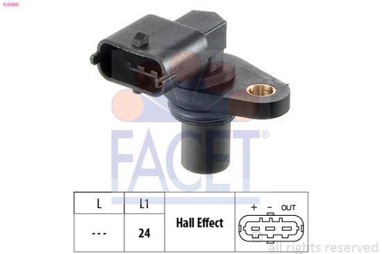 Obrázok Snímač polohy vačkového hriadeľa FACET Made in Italy - OE Equivalent 90480