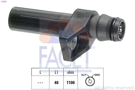 Obrázok Snímač impulzov kľukového hriadeľa FACET Made in Italy - OE Equivalent 90482