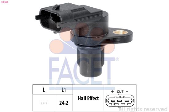 Obrázok Snímač polohy vačkového hriadeľa FACET Made in Italy - OE Equivalent 90556