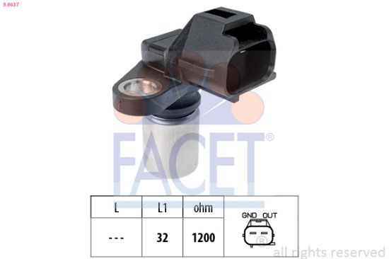 Obrázok Snímač polohy vačkového hriadeľa FACET Made in Italy - OE Equivalent 90637
