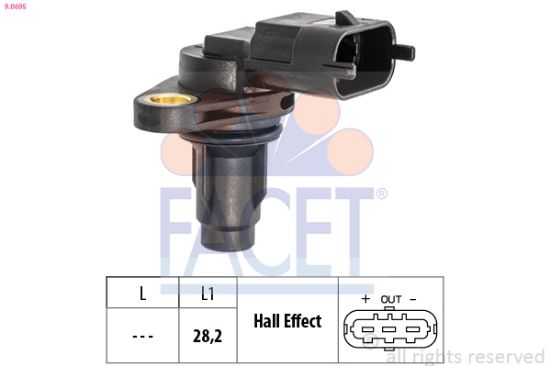 Obrázok Snímač polohy vačkového hriadeľa FACET Made in Italy - OE Equivalent 90695