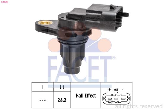 Obrázok Snímač polohy vačkového hriadeľa FACET Made in Italy - OE Equivalent 90831