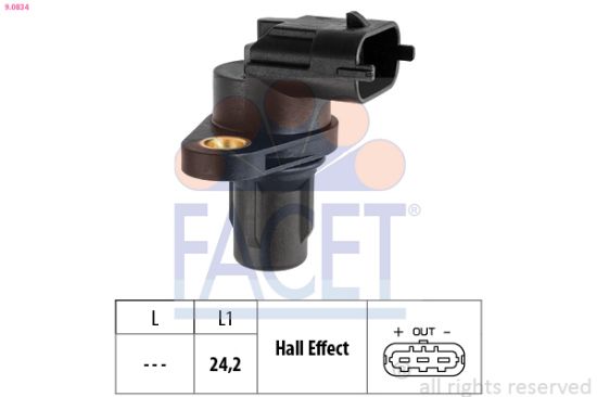 Obrázok Snímač polohy vačkového hriadeľa FACET Made in Italy - OE Equivalent 90834
