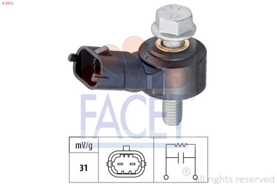 Obrázok Senzor klepania FACET Made in Italy - OE Equivalent 93012