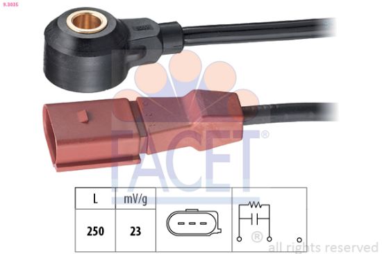 Obrázok Senzor klepania FACET Made in Italy - OE Equivalent 93035