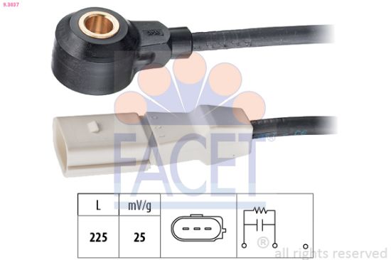 Obrázok Senzor klepania FACET Made in Italy - OE Equivalent 93037