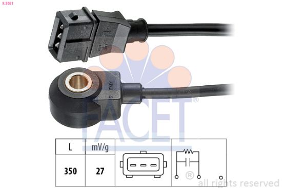 Obrázok Senzor klepania FACET Made in Italy - OE Equivalent 93051