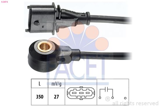 Obrázok Senzor klepania FACET Made in Italy - OE Equivalent 93074