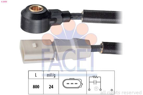 Obrázok Senzor klepania FACET Made in Italy - OE Equivalent 93099