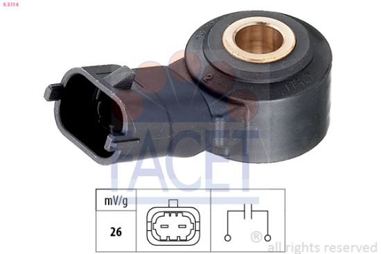 Obrázok Senzor klepania FACET Made in Italy - OE Equivalent 93114