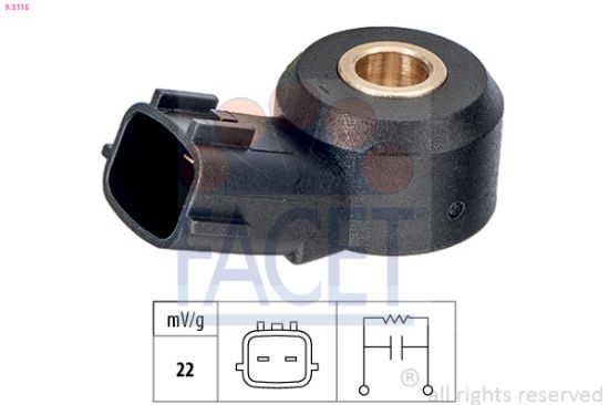 Obrázok Senzor klepania FACET Made in Italy - OE Equivalent 93115