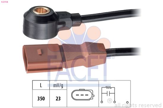 Obrázok Senzor klepania FACET Made in Italy - OE Equivalent 93118