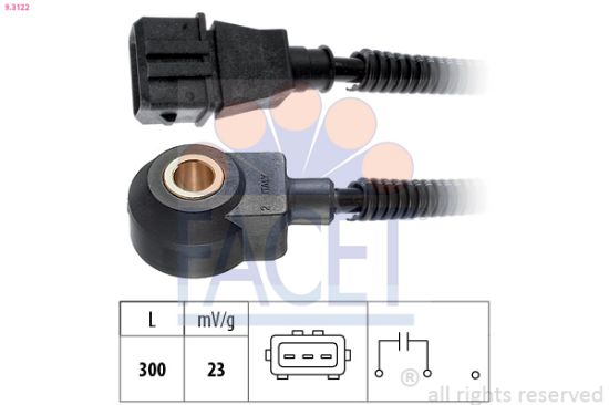 Obrázok Senzor klepania FACET Made in Italy - OE Equivalent 93122