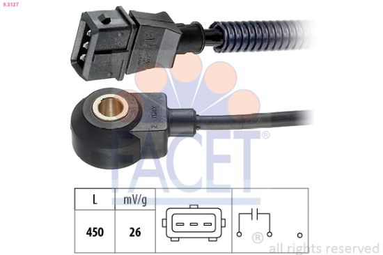 Obrázok Senzor klepania FACET Made in Italy - OE Equivalent 93127
