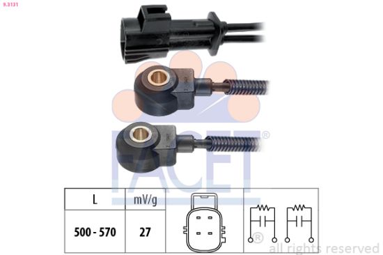 Obrázok Senzor klepania FACET Made in Italy - OE Equivalent 93131