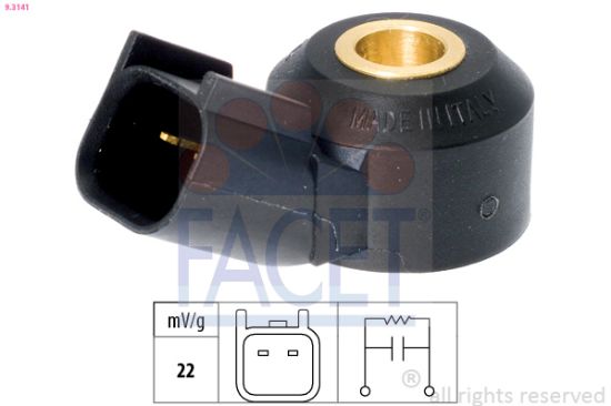 Obrázok Senzor klepania FACET Made in Italy - OE Equivalent 93141