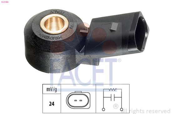 Obrázok Senzor klepania FACET Made in Italy - OE Equivalent 93144
