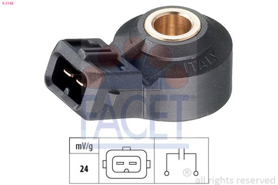 Obrázok Senzor klepania FACET Made in Italy - OE Equivalent 93148
