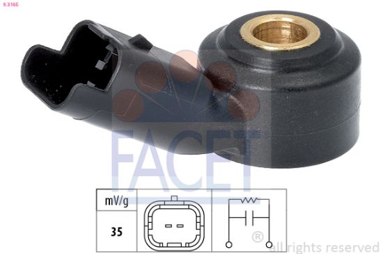 Obrázok Senzor klepania FACET Made in Italy - OE Equivalent 93165