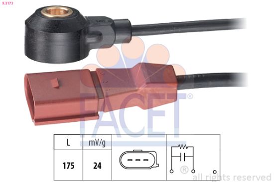 Obrázok Senzor klepania FACET Made in Italy - OE Equivalent 93176