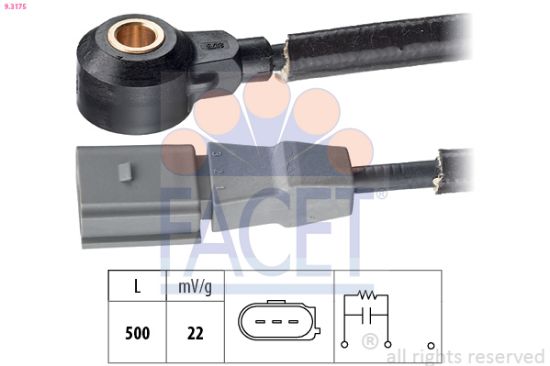Obrázok Senzor klepania FACET Made in Italy - OE Equivalent 93175