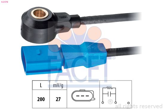 Obrázok Senzor klepania FACET Made in Italy - OE Equivalent 93179