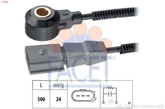 Obrázok Senzor klepania FACET Made in Italy - OE Equivalent 93180