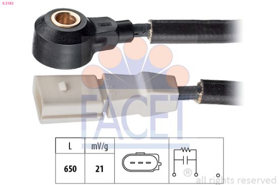 Obrázok Senzor klepania FACET Made in Italy - OE Equivalent 93183
