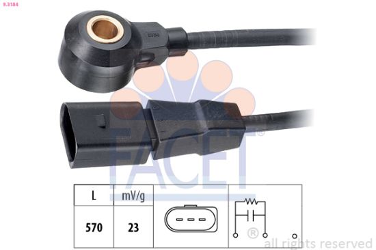Obrázok Senzor klepania FACET Made in Italy - OE Equivalent 93184