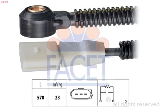 Obrázok Senzor klepania FACET Made in Italy - OE Equivalent 93189