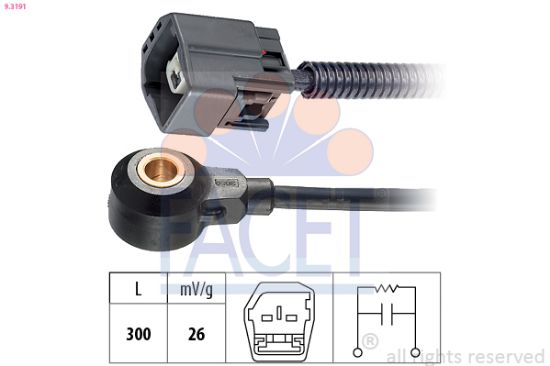 Obrázok Senzor klepania FACET Made in Italy - OE Equivalent 93191