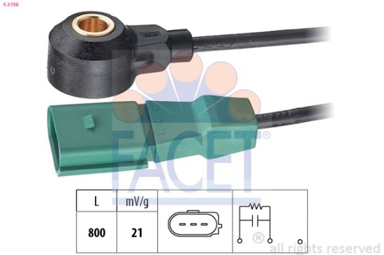 Obrázok Senzor klepania FACET Made in Italy - OE Equivalent 93198