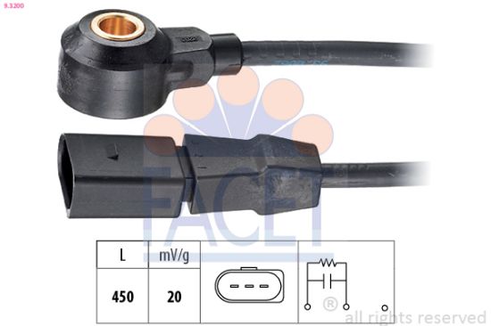 Obrázok Senzor klepania FACET Made in Italy - OE Equivalent 93200