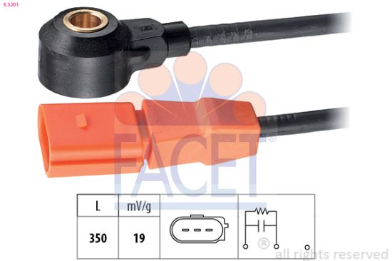 Obrázok Senzor klepania FACET Made in Italy - OE Equivalent 93201