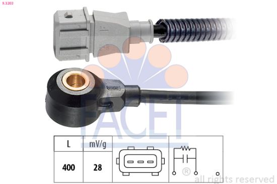 Obrázok Senzor klepania FACET Made in Italy - OE Equivalent 93203